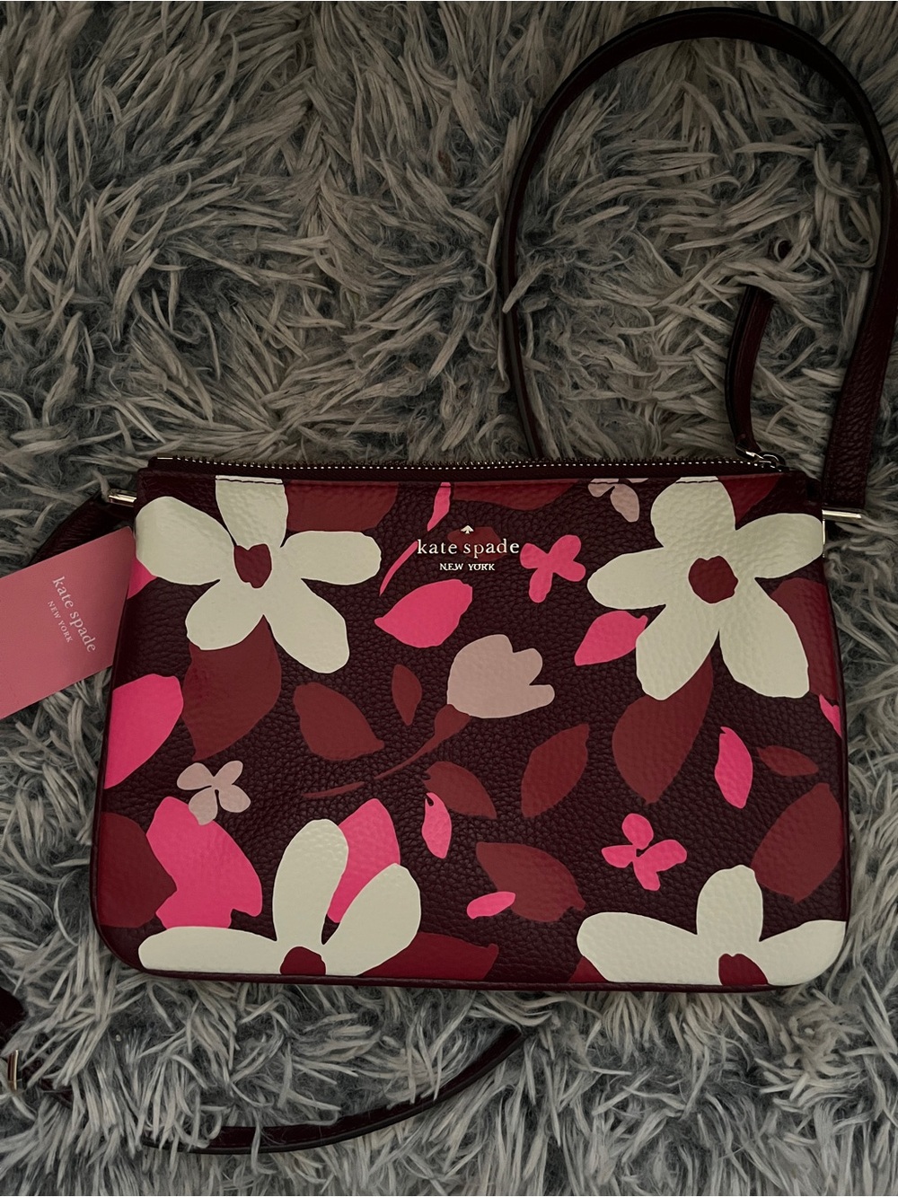 Kate Spade New York Jackson Forest Floral Triple Gusset crossbody